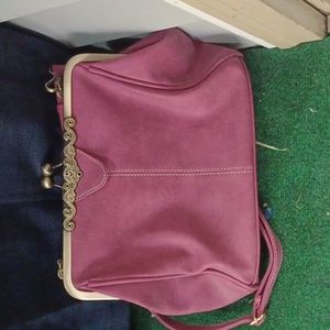 Mauve Suede Hobo by Ivy& Fig